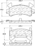 StopTech Sport Brake Pads w/Shims and Hardware - Front - 309.01540