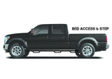 N-Fab Nerf Step 16-17 Toyota Tacoma Double Cab 6ft Bed - Tex. Black - Bed Access - 2in - T1690CC-6-TX