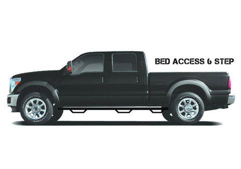 N-Fab Nerf Step 16-17 Toyota Tacoma Double Cab 6ft Bed - Tex. Black - Bed Access - 2in - T1690CC-6-TX