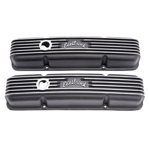 Edelbrock Valve Cover Classic Series Chevrolet 1959-1986 262-400 CI V8 Black - 41433