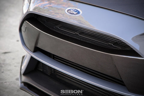 Seibon 16+ Ford Focus RS Carbon Fiber Front Bumper Garnish - FBG16FDFO