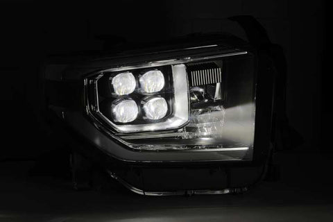 AlphaRex 14-19 Toyota Tundra NOVA LED Projector Headlights Plank Style Chrome w/Activ Light/DRL - 880771