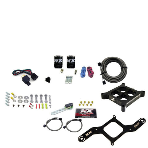 Nitrous Express 4150 Single Entry Billet Crossbar Nitrous Plate Kit (50-300HP) w/o Bottle - 63040-00