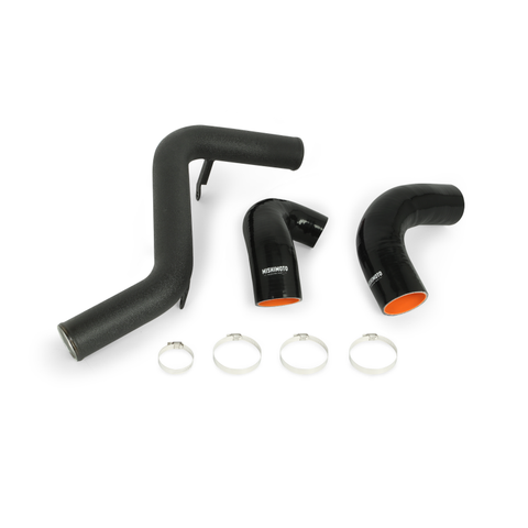 Mishimoto 2013+ Ford Focus ST Hot Side Intercooler Pipe Kit - Wrinkle Black - MMICP-FOST-13HWBK