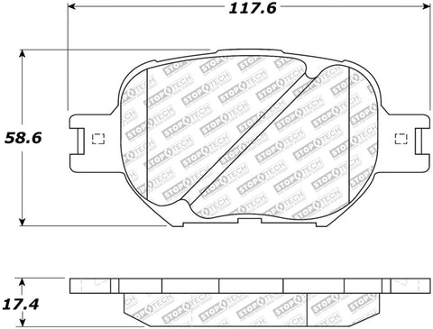 StopTech Street Select Brake Pads - Front/Rear - 305.08170