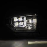 AlphaRex 14-21 Toyota Tundra NOVA-Series LED Proj Headlights Blk w/Actv Light & Seq. Sig + DRL - 880833