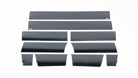 Putco 09-14 Ford F-150 Super Cab 6.5 (w/o Factory Fender Flares) Blk Platinum Rocker Panels - 10pcs - 9751431BP