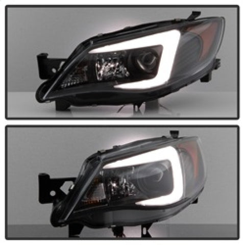 Spyder Subaru WRX 08-09 Projector Headlights - Halogen Model Only - Black PRO-YD-SWRX08-LBDRL-BK - 5083944