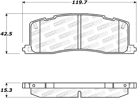 StopTech Street Brake Pads - Front/Rear - 308.05010