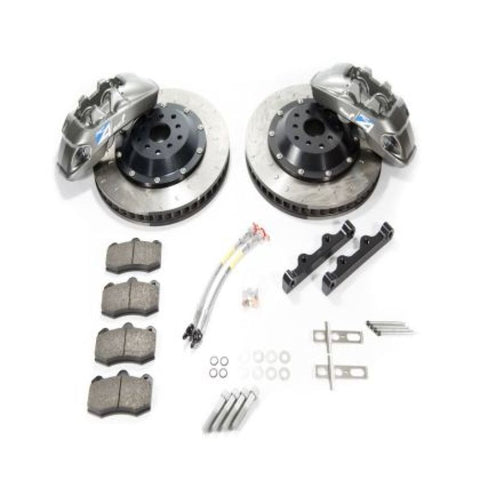 Alcon 2009+ Nissan GT-R R35 380x33mm Rotor Grey 4 Piston Caliper RC4 Rear Axle Kit - BKR6959B04