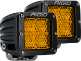 Rigid Industries D-Series - Diffused Rear Facing High/Low - Yellow - Pair - 90151