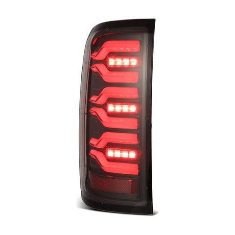 AlphaRex 14-18 Chevy Silverado 1500 Luxx-Series LED Tail Lights Alpha-Black w/Activ Light/Seq Signal - 620040