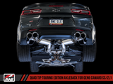 AWE Tuning 16-19 Chevrolet Camaro SS Axle-back Exhaust - Touring Edition (Quad Chrome Silver Tips) - 3015-42093