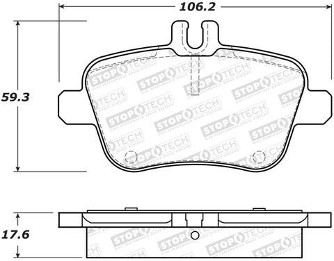 StopTech Street Brake Pads - Front - 308.16461