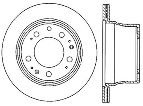 StopTech Slotted & Drilled Sport Brake Rotor - 127.37023L