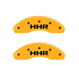 MGP 2 Caliper Covers Engraved Front & Rear HHR Yellow Finish Black Char 2010 Chevy HHR - 14230FHHRYL