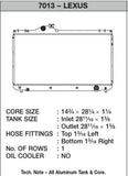 CSF 01-05 Lexus IS300 Radiator - 7013