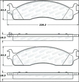 StopTech Street Select Brake Pads - 305.09650