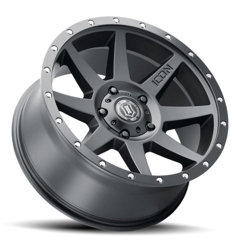 ICON Rebound 20x9 6x135 16mm Offset 5.625in BS Satin Black Wheel - 1820906356SB