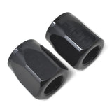 Russell Performance 2-Piece -6 AN Full Flow Swivel Hose End Sockets (Qty 2) - Polished and Black - 615523