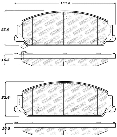 StopTech Performance Brake Pads - 309.13510