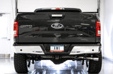 AWE Tuning 2015+ Ford F-150 0FG Single Exit Performance Exhaust System w/4.5in Chrome Silver Tips - 3015-22066