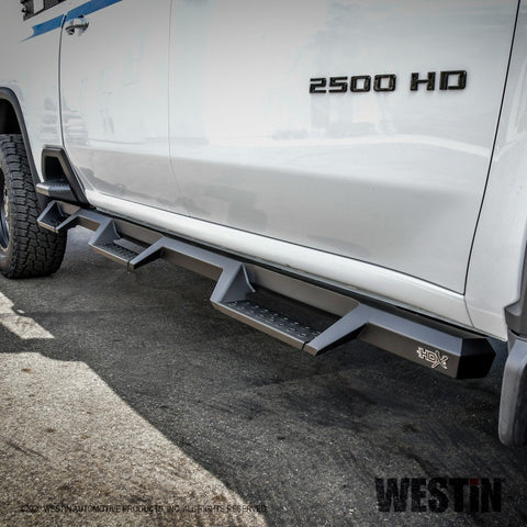 Westin 2020 Chevy Silverado 2500/3500 Crew Cab (6.5ft Bed) HDX W2W Nerf Step Bars - Textured Black - 56-534765