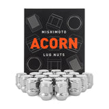 Mishimoto Steel Acorn Lug Nuts M12 x 1.5 - 20pc Set - Chrome - MMLG-AC1215-20CH