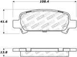 StopTech Street Touring 02-03 WRX Rear Brake Pads - 308.07700