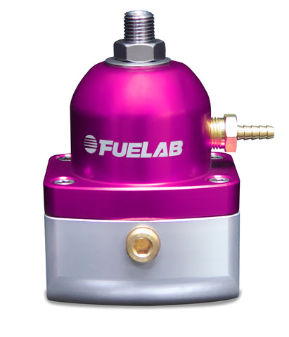 Fuelab 515 EFI Adjustable FPR 90-125 PSI (2) -10AN In (1) -6AN Return - Purple - 51505-4-S-G