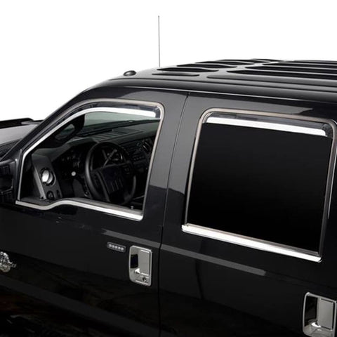 Putco 17-20 Ford SuperDuty - Regular Cab w/ Towing Mirrors (ABS Window Trim) Window Trim Accents - 97565