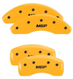 MGP 4 Caliper Covers Engraved Front & Rear MGP Yellow Finish Black Characters 2018 Kia Optima - 21193SMGPYL