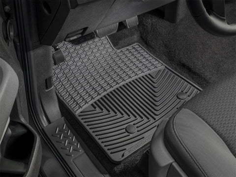 WeatherTech 2016+ Toyota Tacoma Access/Double Cab (A/T Only) Front Rubber Mats - Black - W377