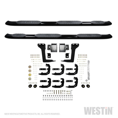 Westin 19-22 RAM 1500 CC 5ft7in. Bed (Excl. Classic) PRO TRAXX 5 W2W Oval Nerf Step Bars - Black - 21-534705