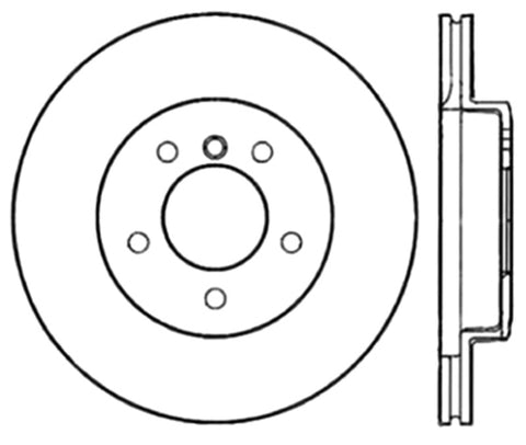 StopTech 99-05 BMW 3-Series Drilled Right Front Rotor - 128.34048R