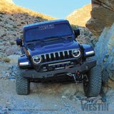 Westin 18-19 Jeep Wrangler JL WJ2 Full Width Front Bumper w/Bull Bar Textured Black - 59-80115