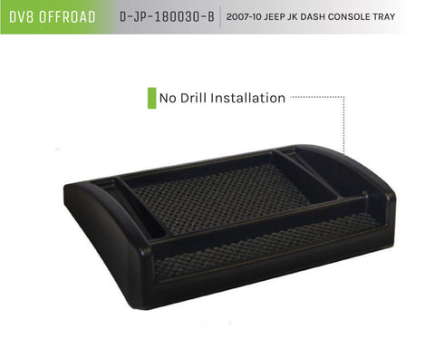 DV8 Offroad 2007-2010 Jeep JK Dash Console Tray - D-JP-180030-B