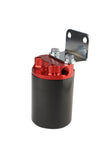 Aeromotive SS Series Billet Canister Style Fuel Filter Anodized Black/Red - 10 Micron Fabric Element - 12317