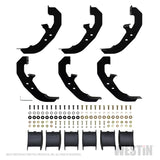 Westin 19-21 Chevrolet Silverado Crew Cab PRO TRAXX 6 Oval Nerf Step Bars - Black - 21-64135