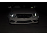 Spyder Mercedes Benz C-Class 08-11 Projector Headlights Halogen - DRL Blk PRO-YD-MBW20408-DRL-BK - 5042262