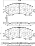 StopTech Street Select 14-17 Infiniti Q50 Front Brake Pads - 305.17360