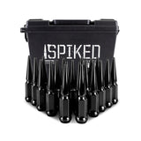 Mishimoto Steel Spiked Lug Nuts M12x1.5 20pc Set - Black - MMLG-SP1215-20BK