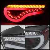 Spyder Scion FRS 12-14/Subaru BRZ 12-14 Light Bar LED Tail Lights Black ALT-YD-SFRS12-LBLED-BK - 5072009