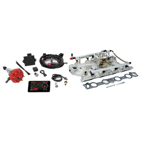 Edelbrock Pro Flo 4 Fuel Injection Kit Seq Port BBF 429/460 68-87 625 Max HP 35 LbHr Injectors Satin - 35680