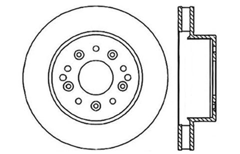 StopTech Slotted & Drilled Sport Brake Rotor - 127.62007R