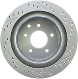 StopTech Select Sport Nissan Slotted and Drilled Right Rear Rotor - 227.42077R