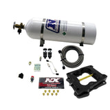 Nitrous Express Q-Jet/Holley Spread Bore Hitman Nitrous Kit (100-150-200HP) w/15lb Bottle - 40080-15