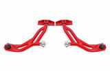 BMR 10-14 Ford Mustang Adj. Lower A-Arms w/ Delrin/Rod End / 19mm Tall Ball Joint - Red - AA757R