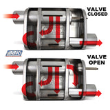 BBK VariTune Adjustable Performance Muffler 2-3/4 Offset/Offset Stainless Steel - 31025