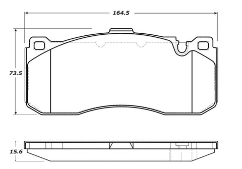 StopTech Street Touring 08-09 BMW 128i/135i Coupe Front Brake Pads - 308.13710